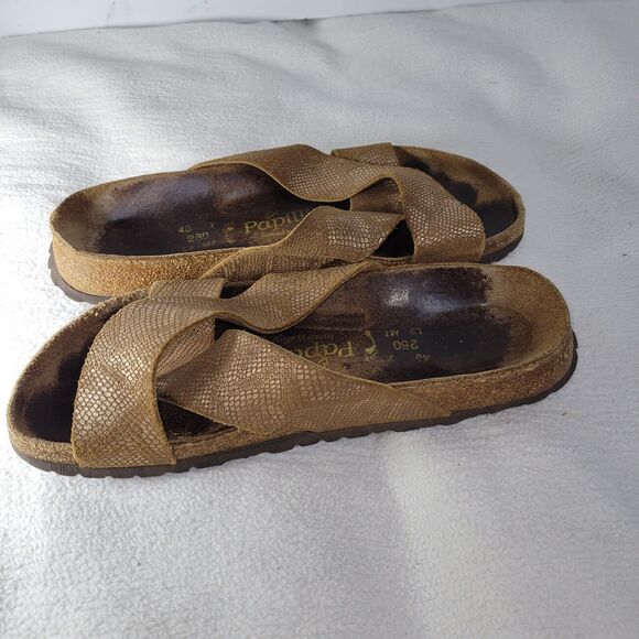 Papillo By Birkenstock Sandals Shoes Womens Size 9 Brown Beach Pool Summer Hippy - Picture 13 of 14